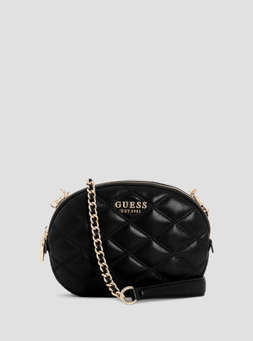 Black Tamsin Double Zip Crossbody