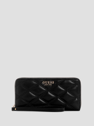 Black Tamsin Large Zip Wallet