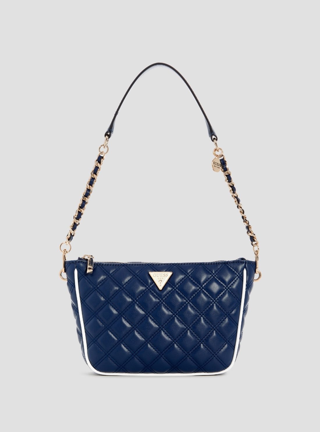 GUESS Womens Blue Cruise Vibe Shoulder Bag QG964917 Front View