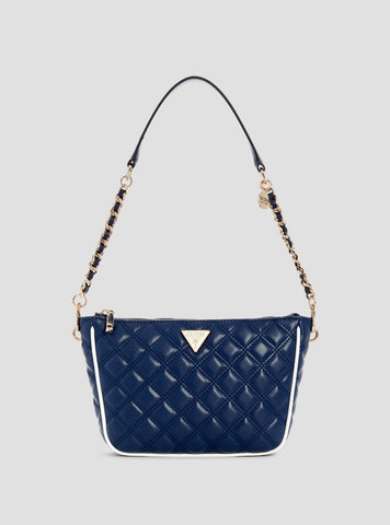 GUESS Womens Blue Cruise Vibe Shoulder Bag QG964917 Front View