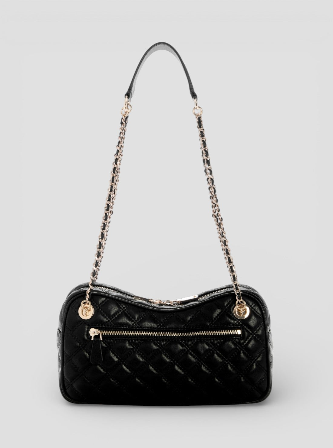 GUESS Womens Black Giully II Shoulder Satchel Bag QG967309 Back View