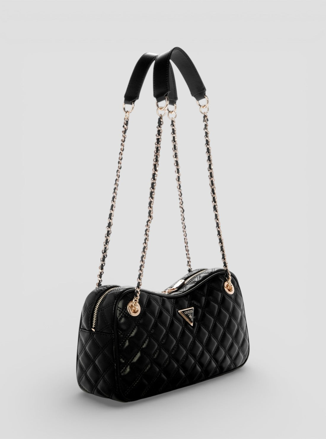 GUESS Womens Black Giully II Shoulder Satchel Bag QG967309 Side View