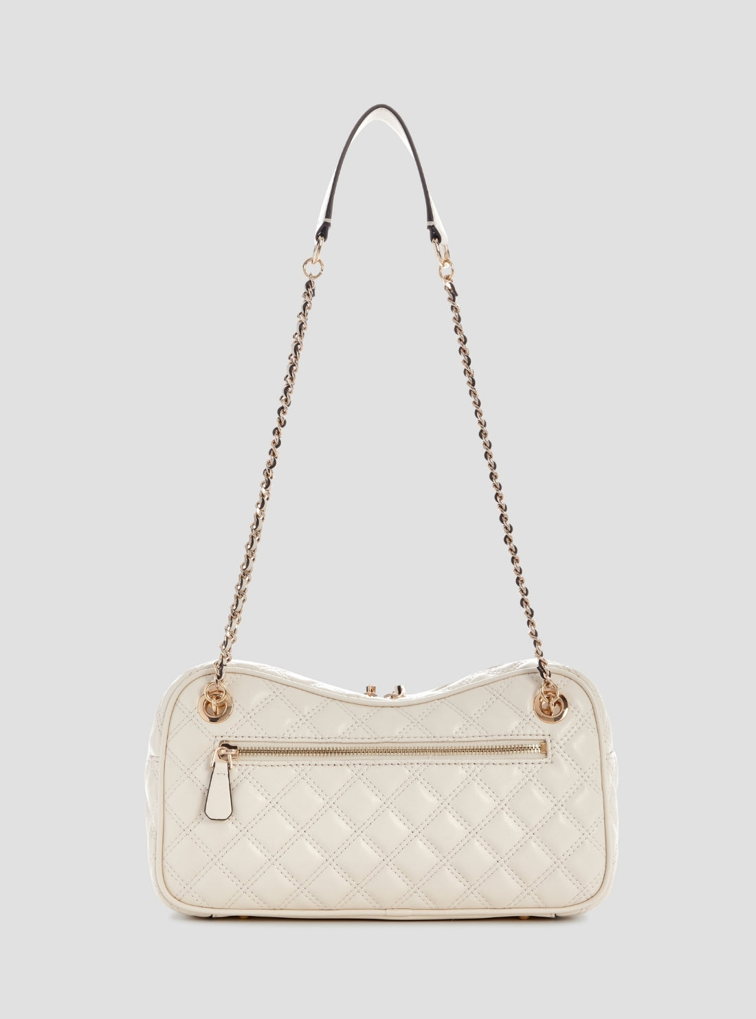 GUESS Womens White Giully II Shoulder Satchel Bag QG967309 Back View