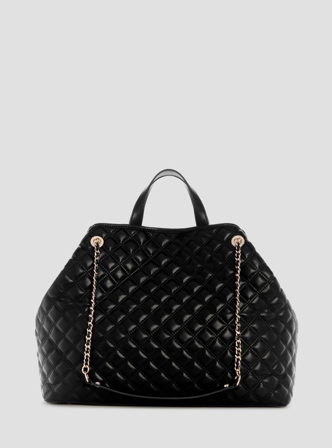 GUESS Womens Black Giully II Large 2-in-1 Tote Bag QG967329 Back View