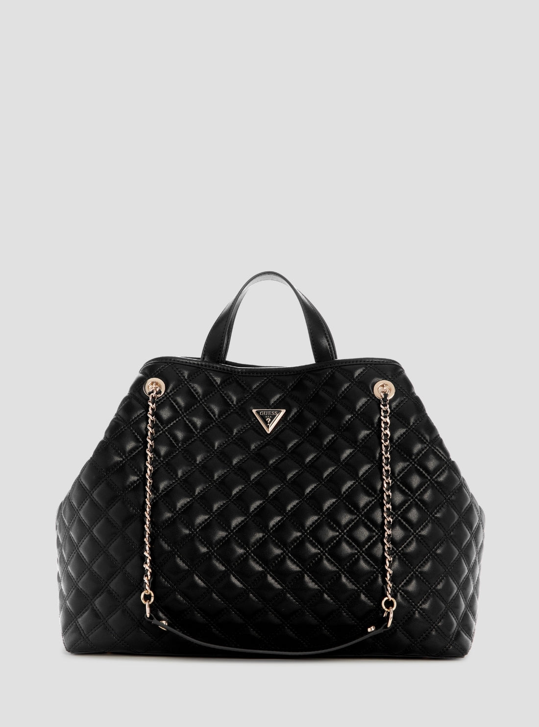 GUESS Womens Black Giully II Large 2-in-1 Tote Bag QG967329 Frotn View_2
