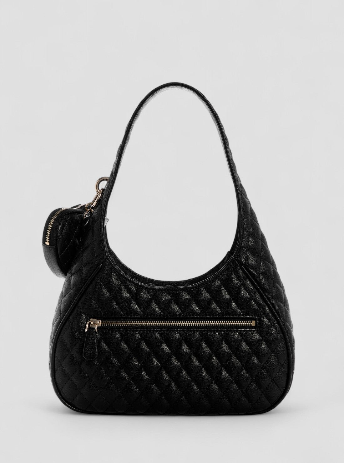 GUESS Womens Black Atabey Hobo Bag QG989401 Back View