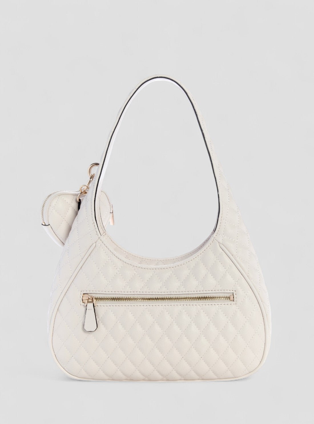 GUESS Womens White Atabey Hobo Bag QG989401 Back View