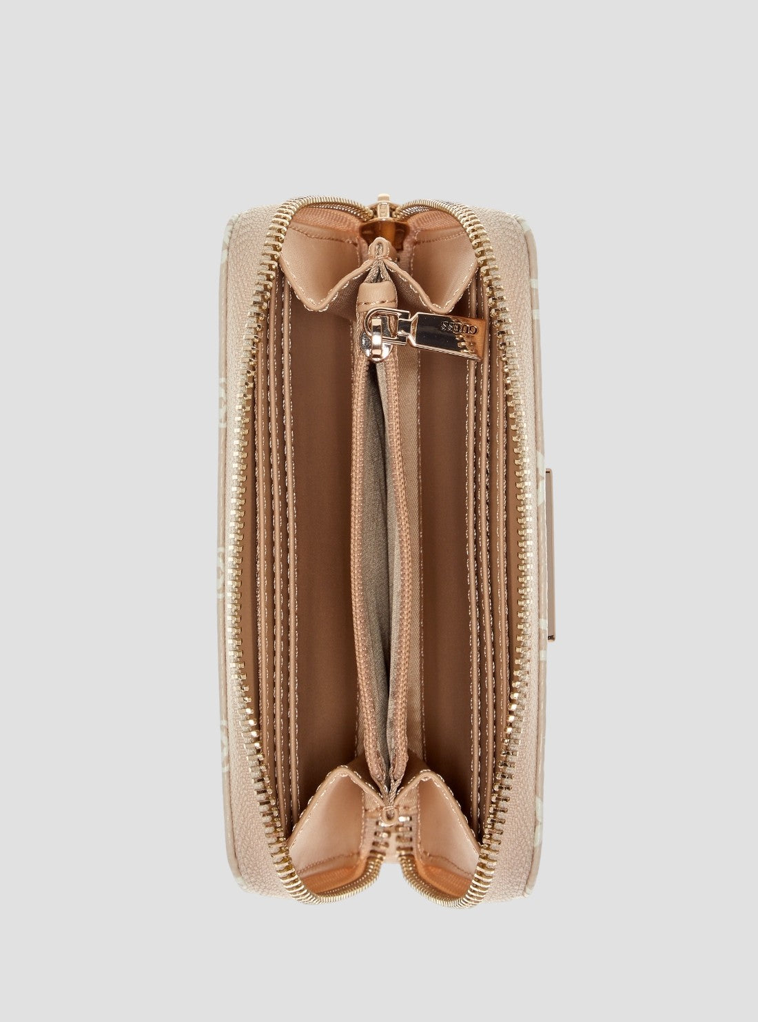 GUESS Womens Yellow Atabey Medium Zip Around Wallet QG9894140 Inside View