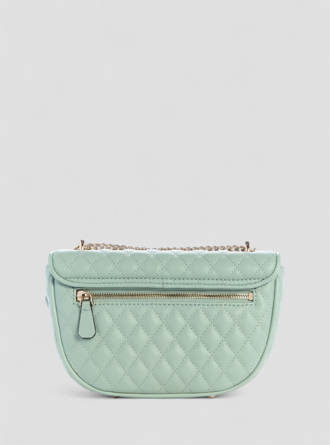 GUESS Womens Green Atabey Convertible Crossbody Flap Bag QG989421 Back View