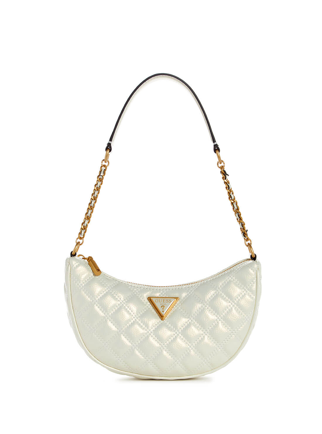 Women's White Giully Shoulder Bag front view