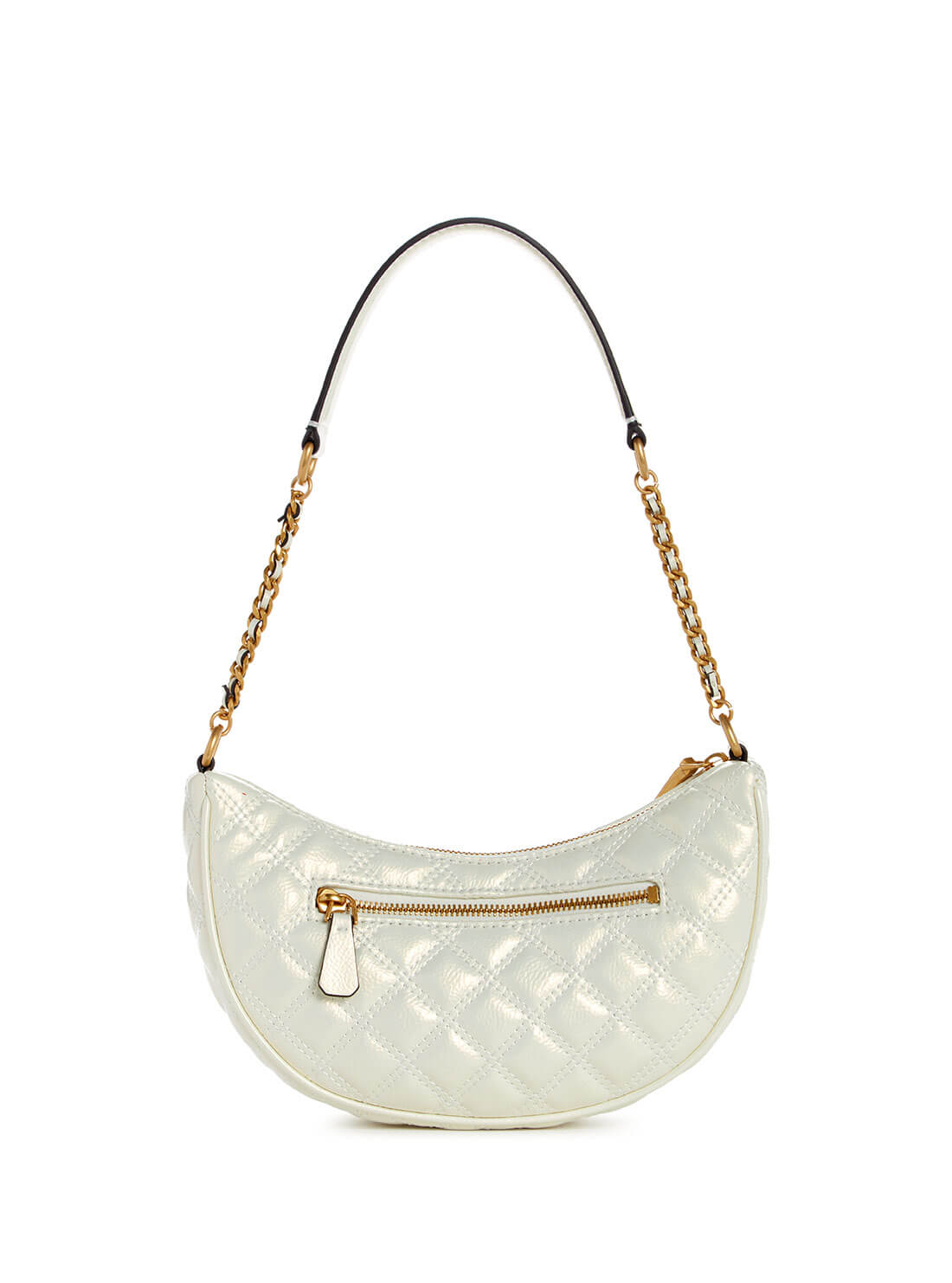 Women's White Giully Shoulder Bag back view