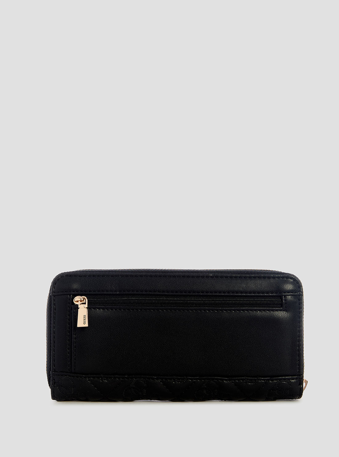 Black Adelasia Large Zip Around Wallet