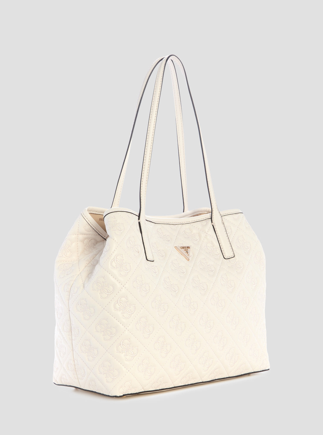 GUESS Women's White Adelasia 2 in 1 Tote Bag QL965823 Side View