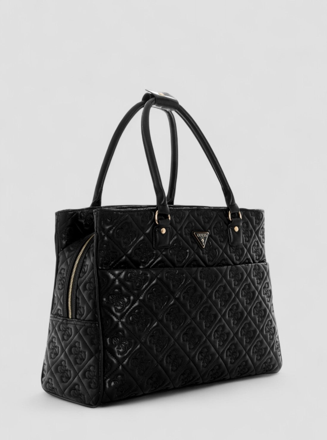 GUESS Womens Black Adelasia Shopper Tote Bag QL9658919 Side View