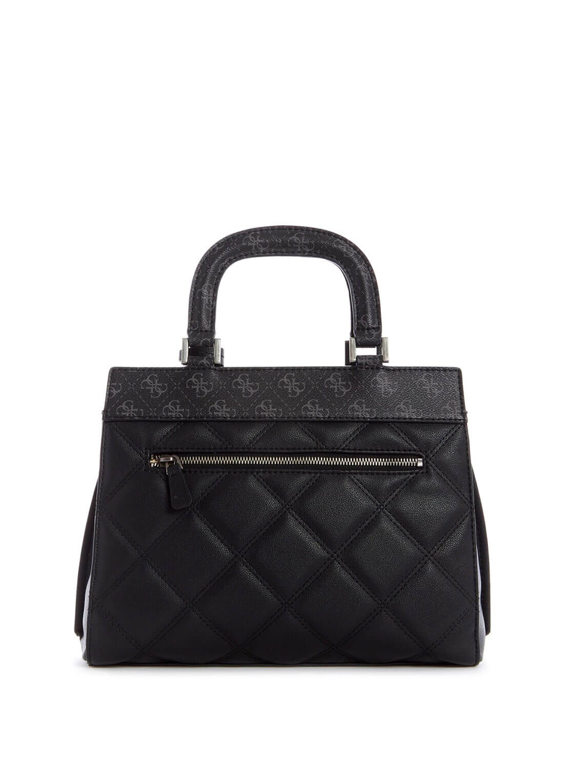 Black Katey Luxury Satchel Bag | GUESS Women's Handbags | back view