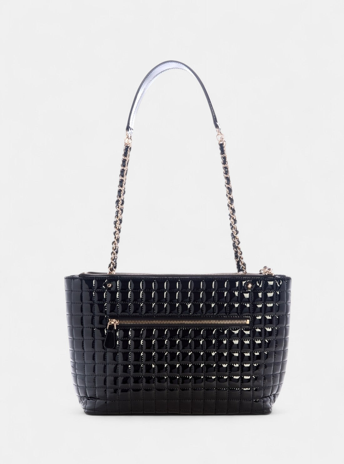 GUESS Womens Black Nadira Status Tote Bag QT842422 Back View