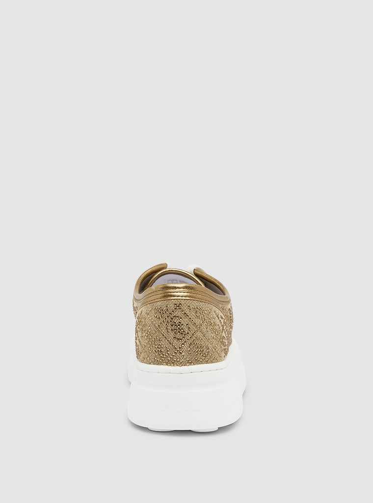 Brown Queeny Low-Top Sneakers | GUESS