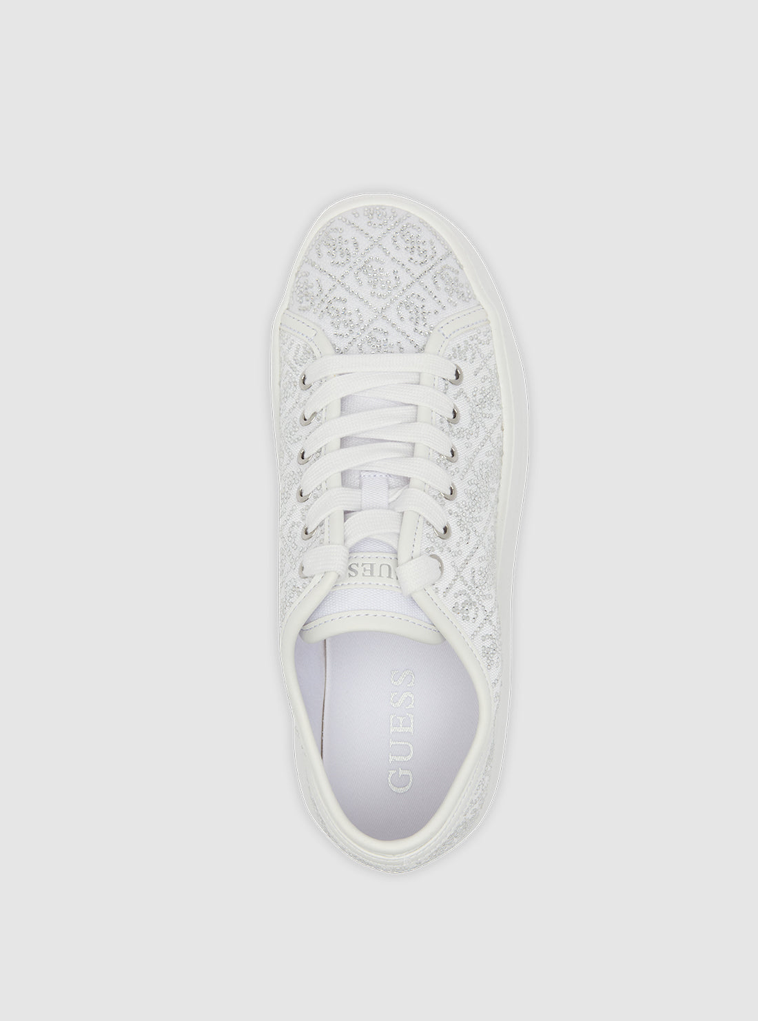 White Queeny Low-Top Sneakers