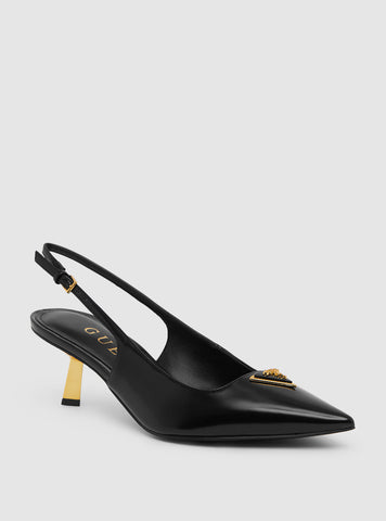 Black Racinda Sling Back Heels