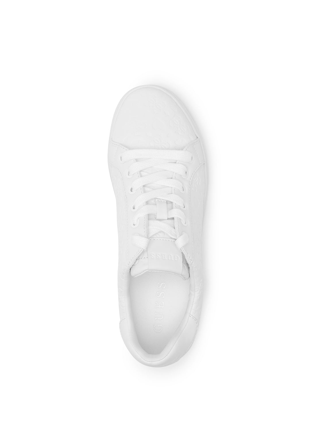 guess womens White Refresh-A Low-Top Sneakers upper view