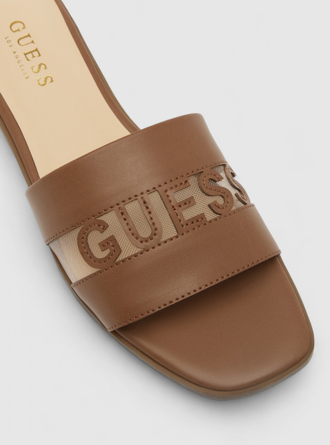 GUESS Footwear Brown Reids Slides REIDS Detail View