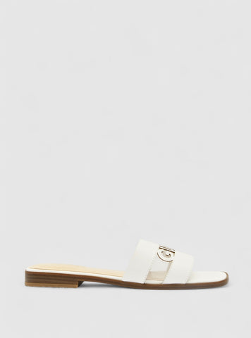 GUESS Footwear White Reids Slides REIDS Side View