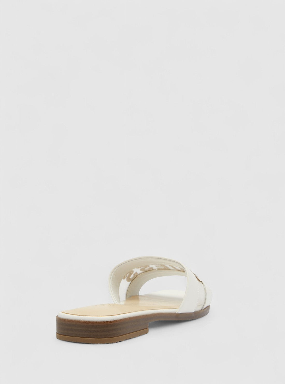 GUESS Footwear White Reids Slides REIDS Back View