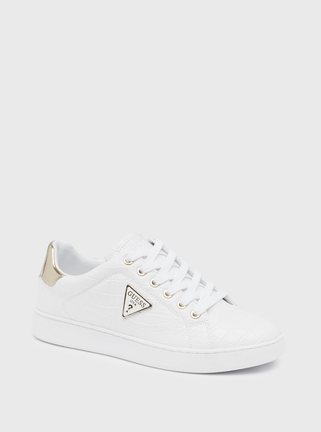 White Reshy-A Sneakers | GUESS Women's Shoes | front view