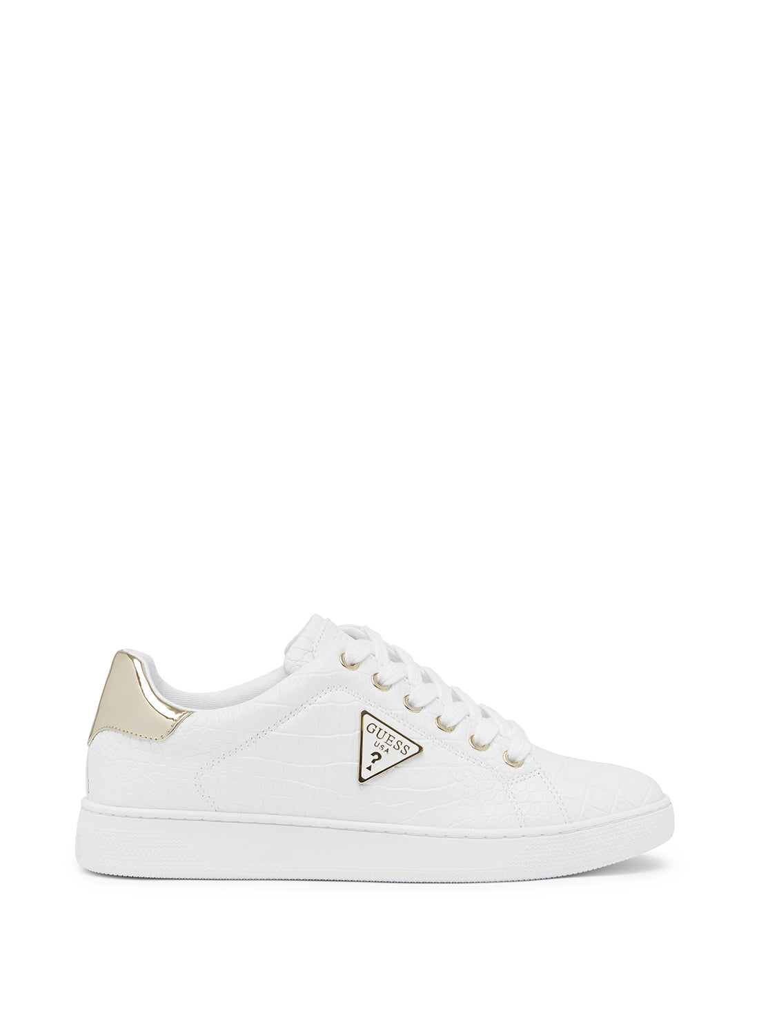 White Reshy-A Sneakers | GUESS Women's Shoes | side view