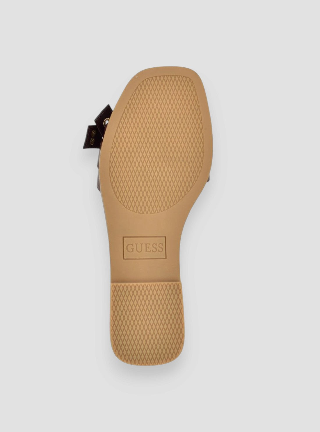GUESS Footwear Dark Red Rissie Flat Sandals RISSIE Bottom View