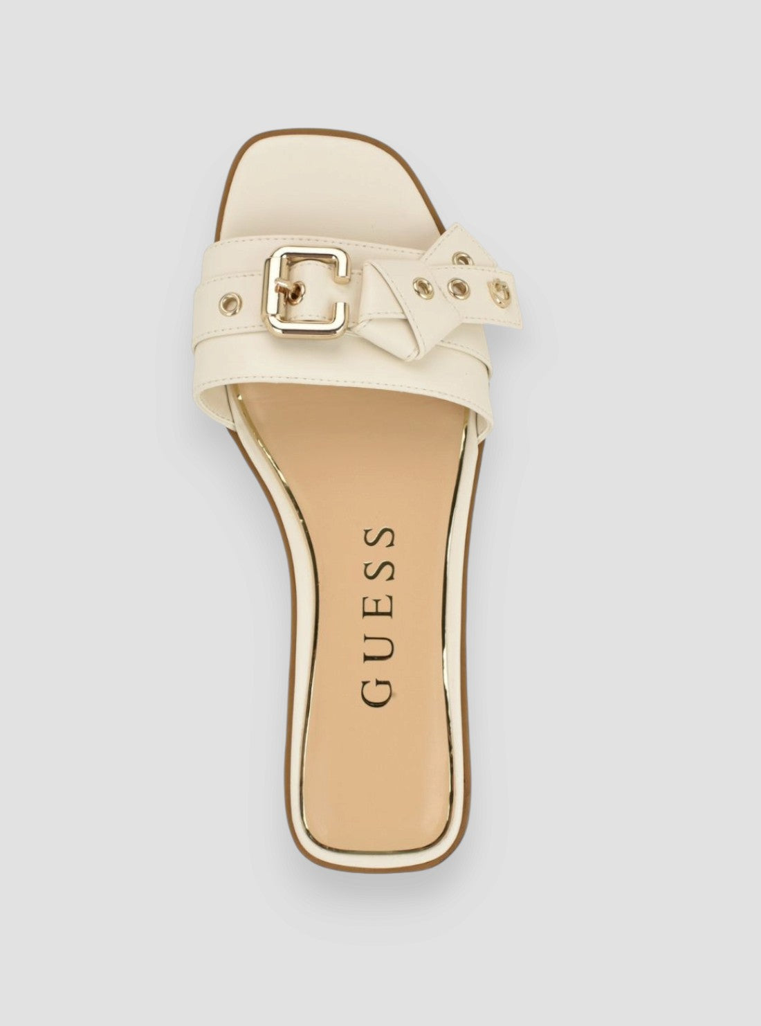 GUESS Footwear Ivory Rissie Flat Sandals RISSIE Top View
