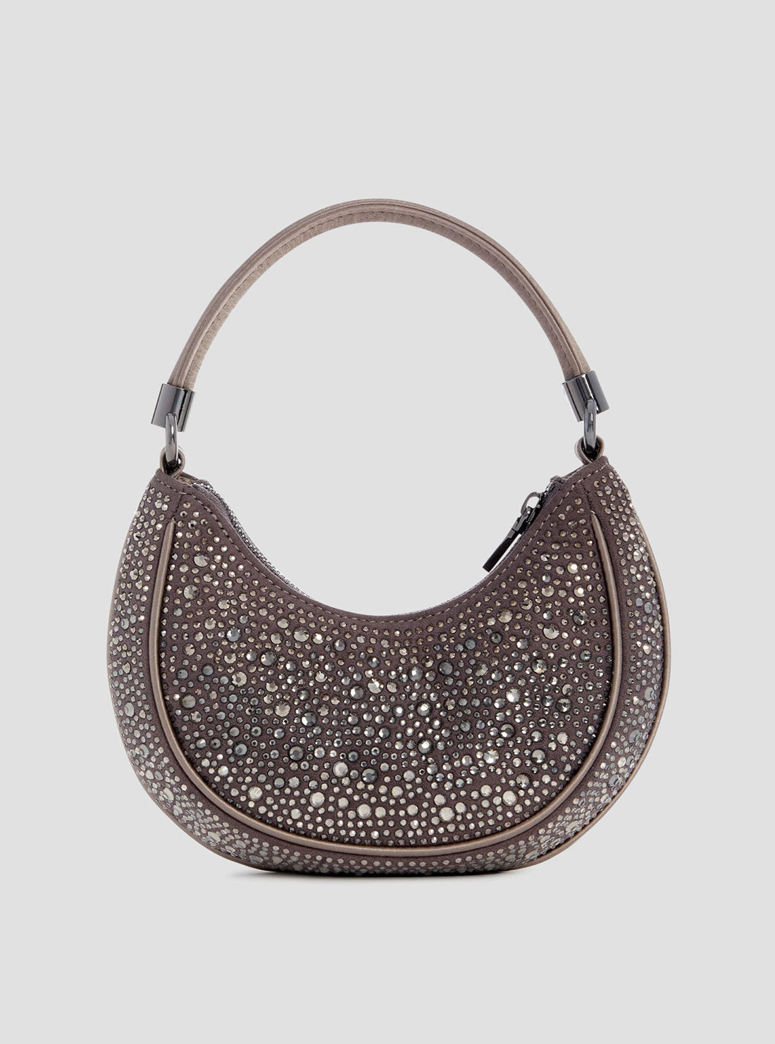 Silver Zalina Small Hobo Bag