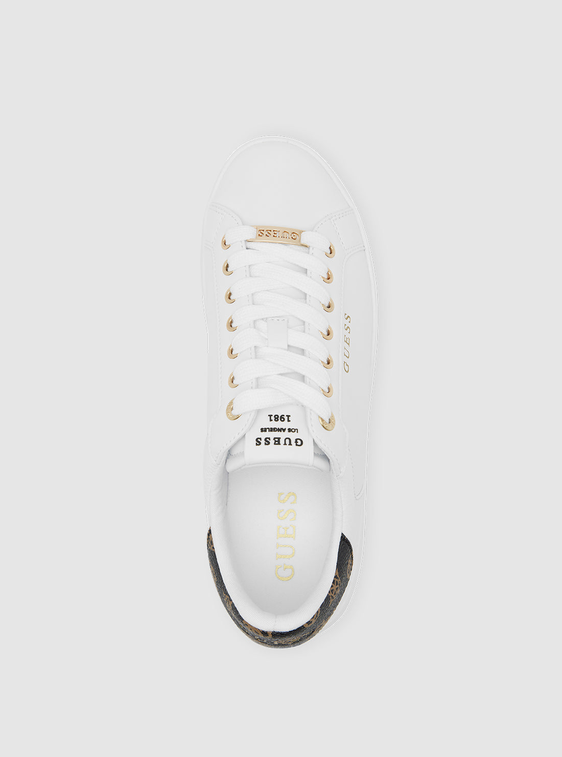 F V Roki White Roki Low-Top Sneakers | GUESS