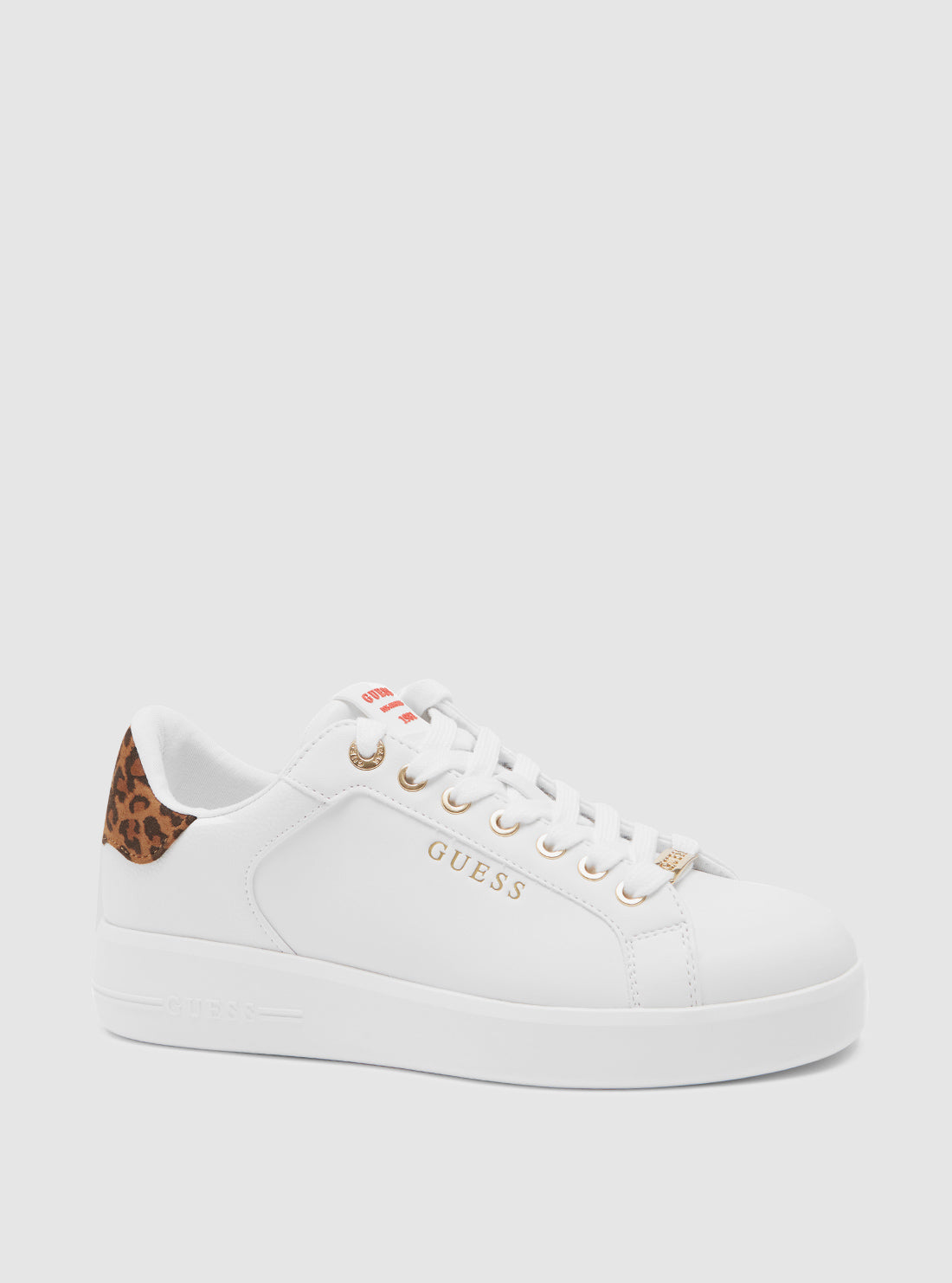 White Brown Roki Low-Top Sneakers