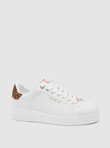 White Brown Roki Low-Top Sneakers