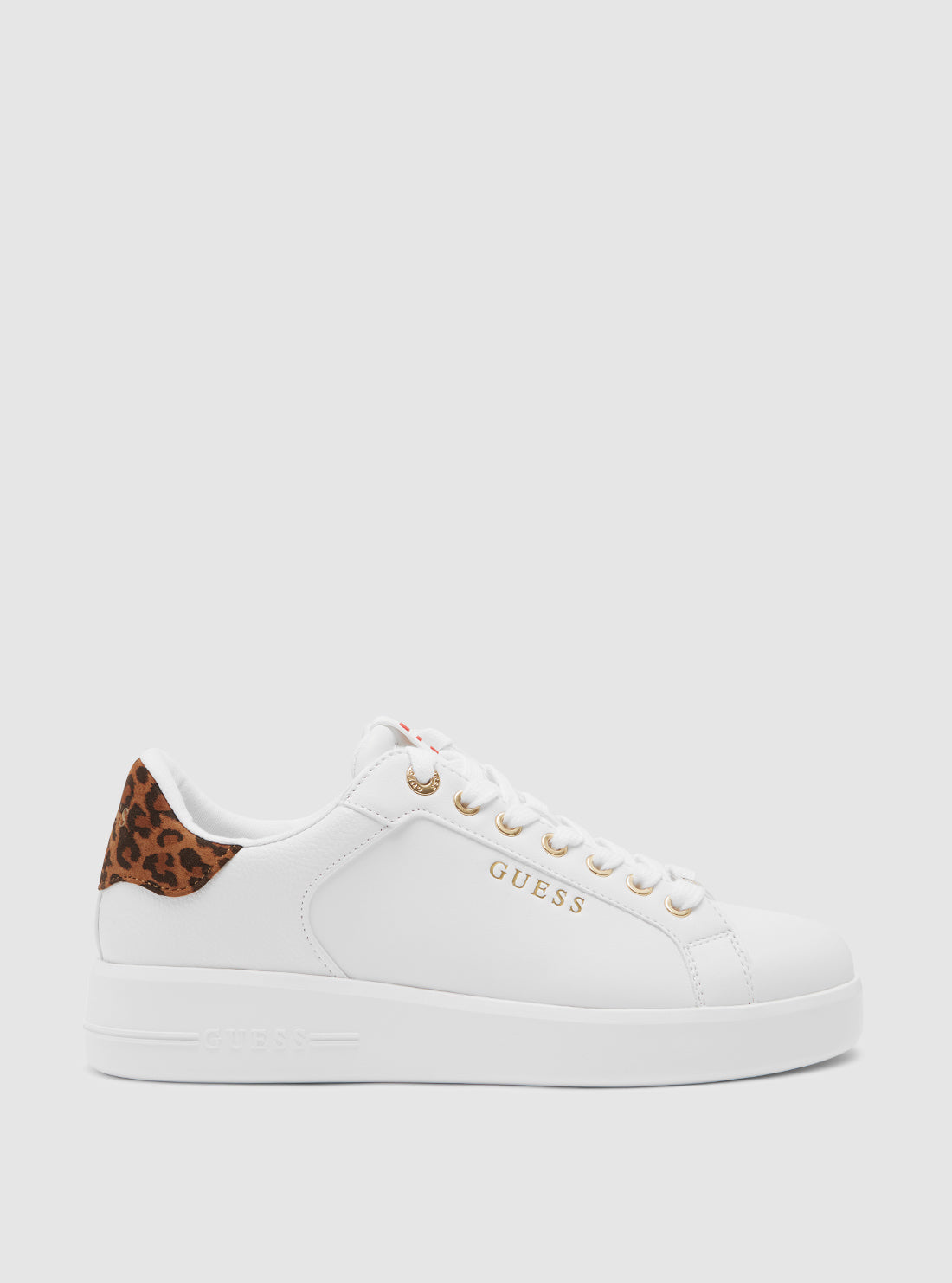White Brown Roki Low-Top Sneakers