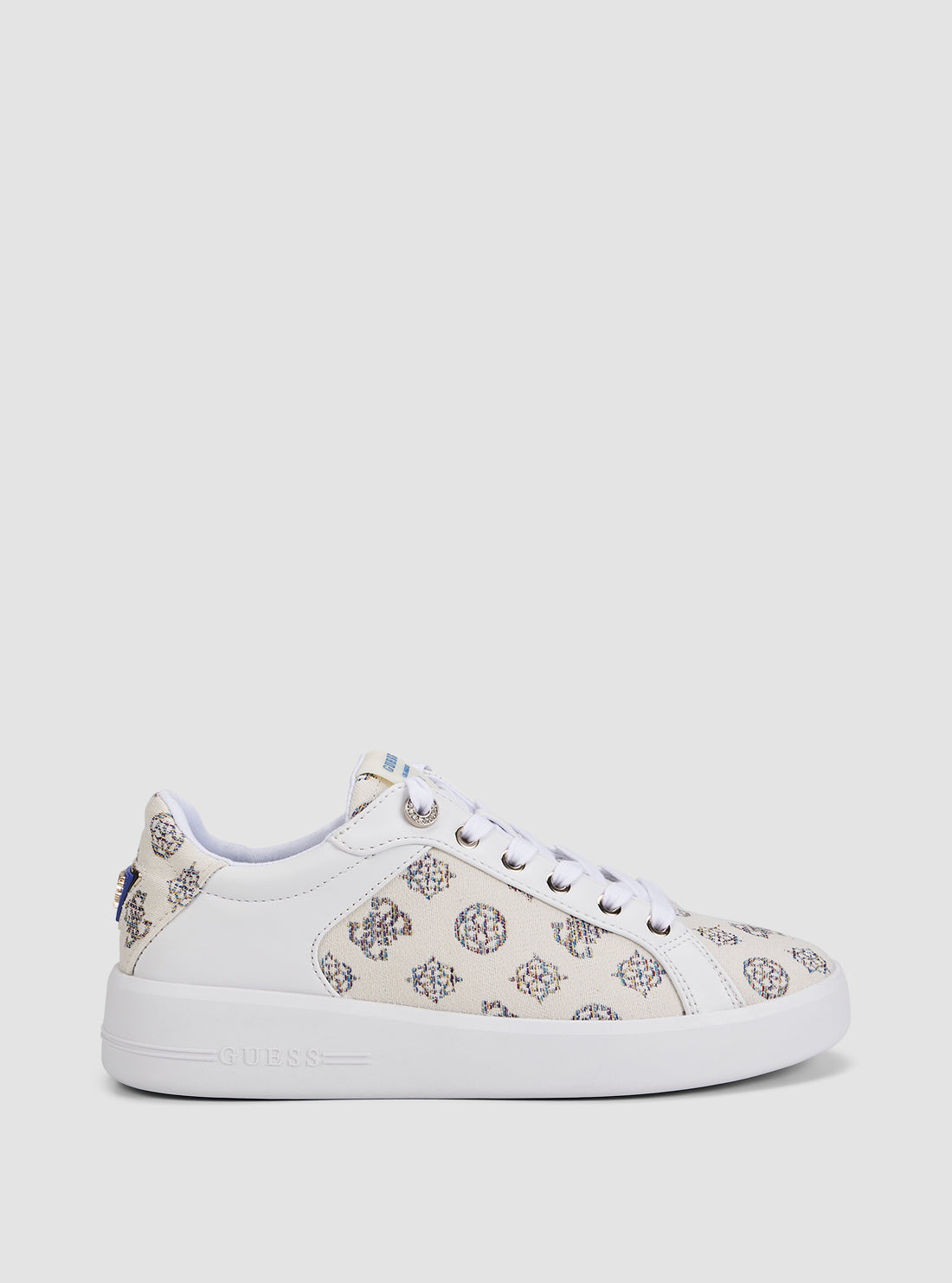GUESS Footwear White Logo Ronii Sneakers RONII3 Side View