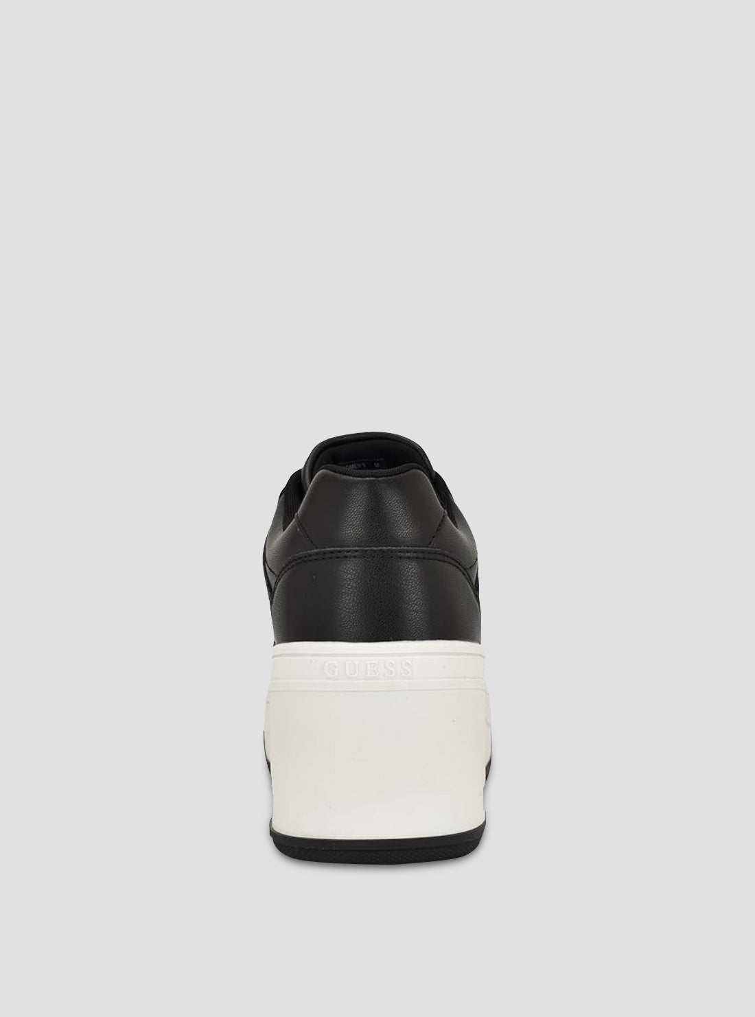 GUESS Womens Black Rozinn Platform Wedge Sneakers ROZINN Back View
