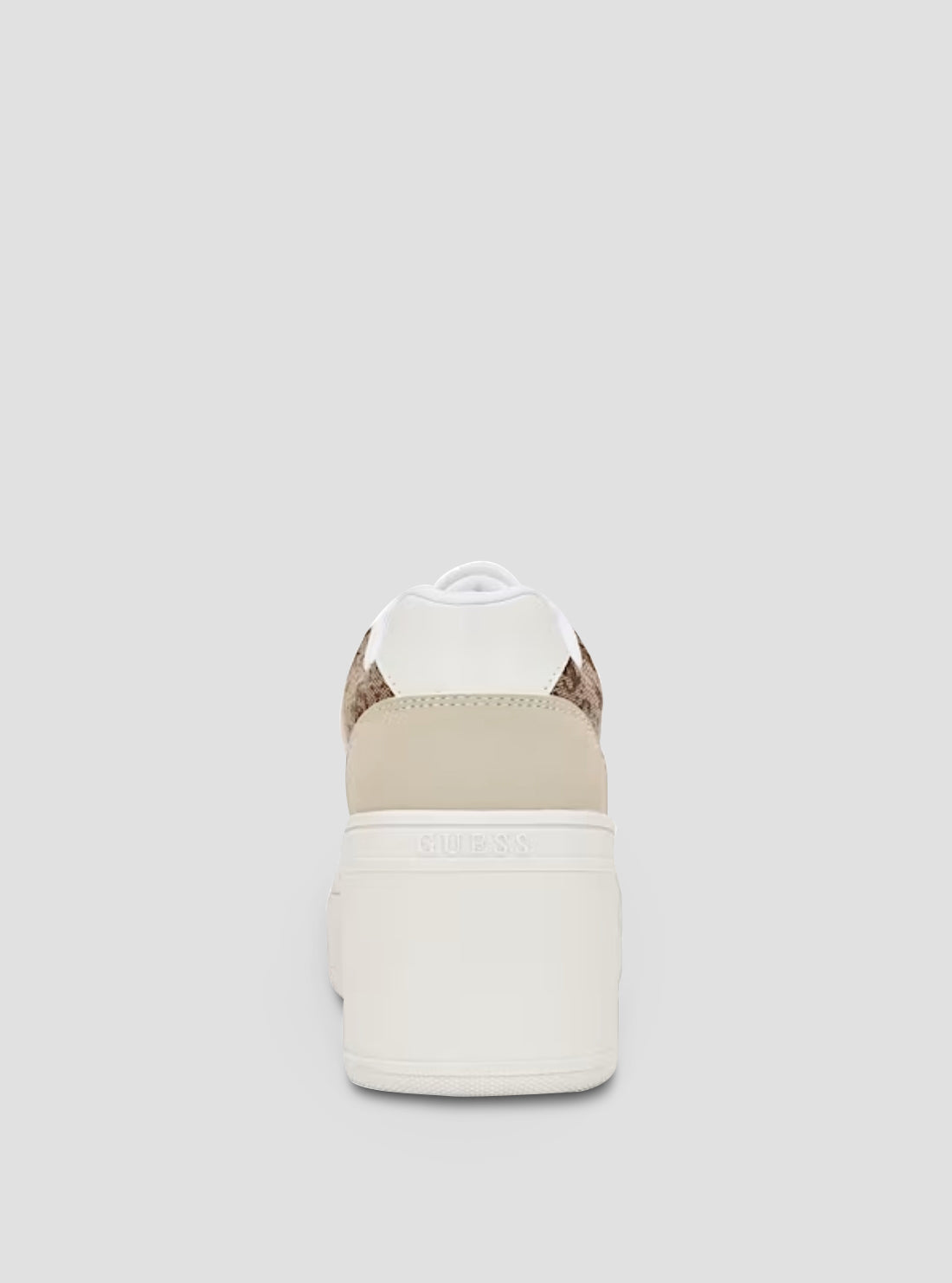 GUESS Womens White Multi Rozinn Wedge Sneakers ROZINN Back View