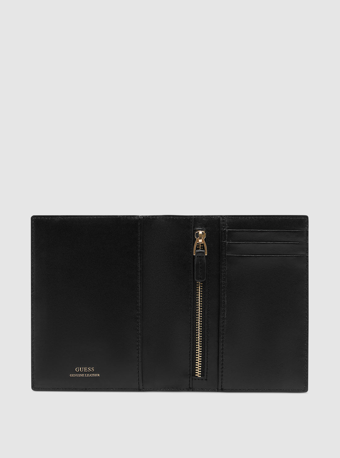 GUESS Womens Black Leather Passport Holder RW1657P4301 Detail View