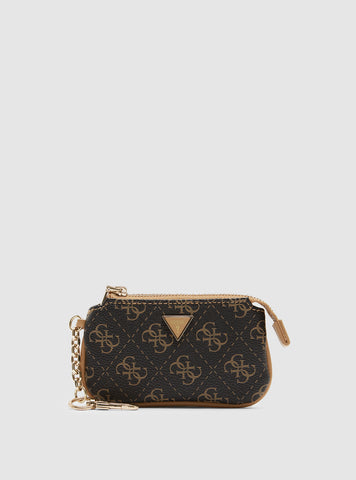 Brown Logo Purse Keyring