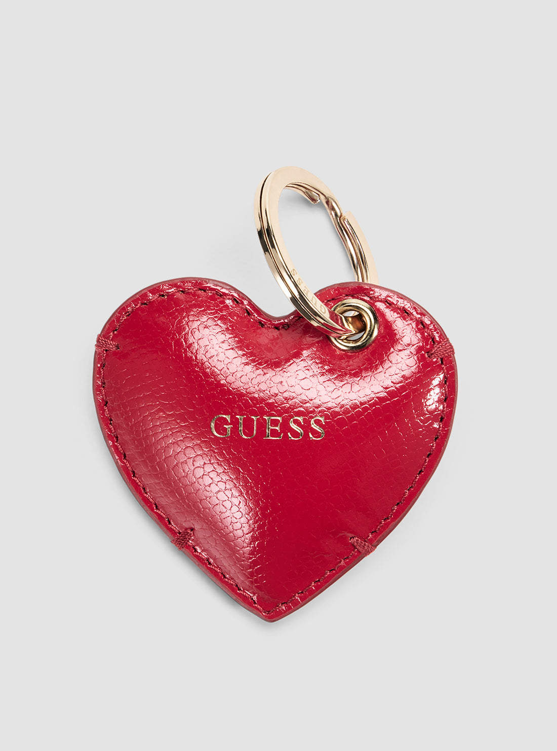 GUESS Accessories Pink G Puffy Leather Keyring RW1764P5201 Front View