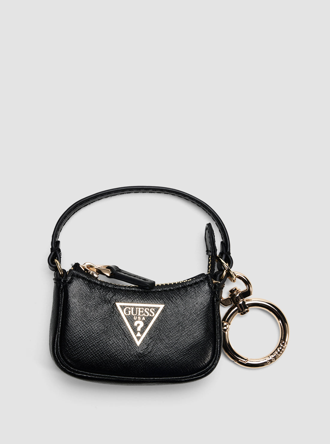 GUESS Accessories Black Miriam Keyring Front View