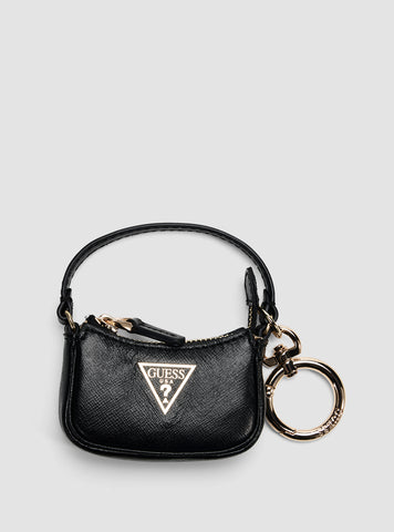GUESS Accessories Black Miriam Keyring Front View