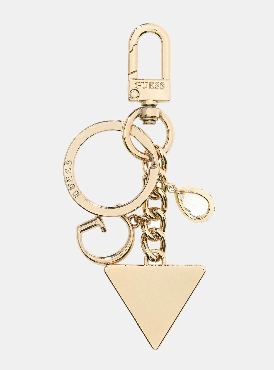 GUESS Accessories Garnet Logo Charm Keyring RW1792P5301 Back View