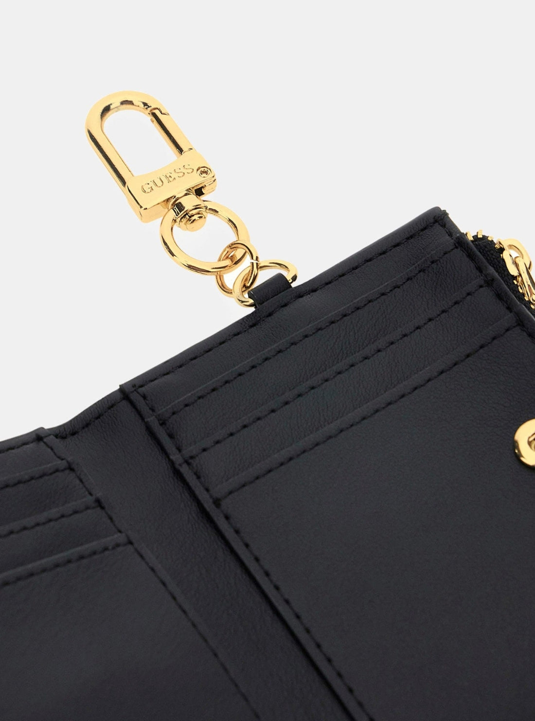GUESS Accessories Black Card Holder Keyring Wallet RW7541P5301 Detail View