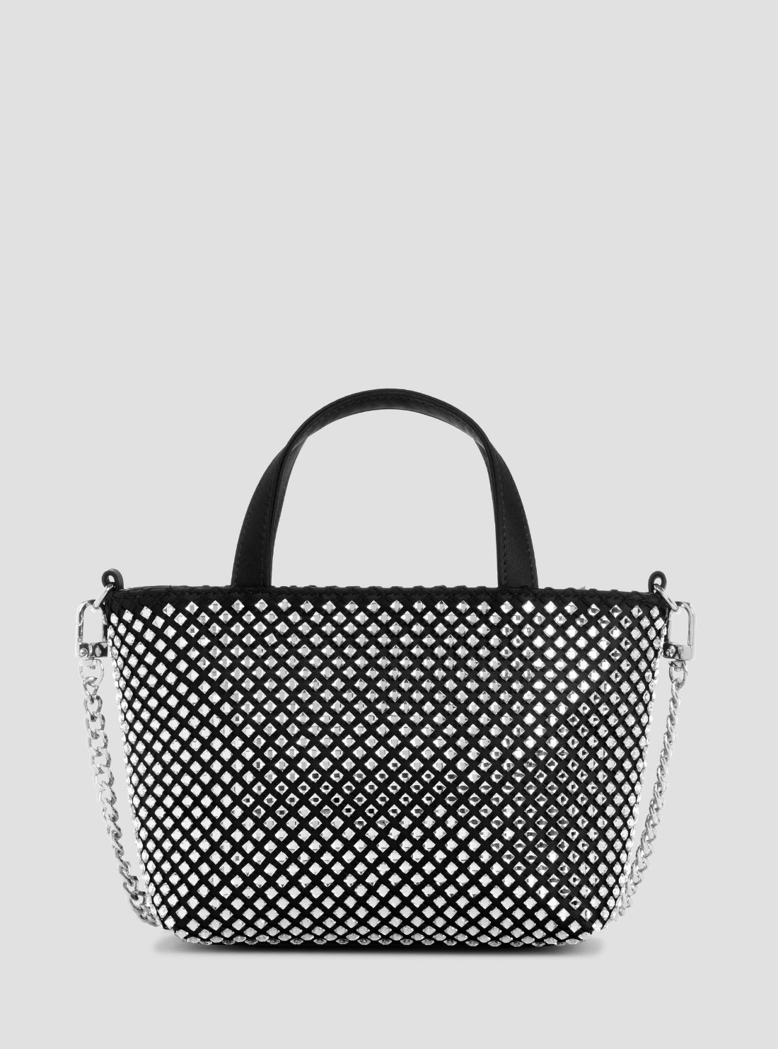 GUESS Womens Black Tasmin Mini Tote Bag RY993175 Back View