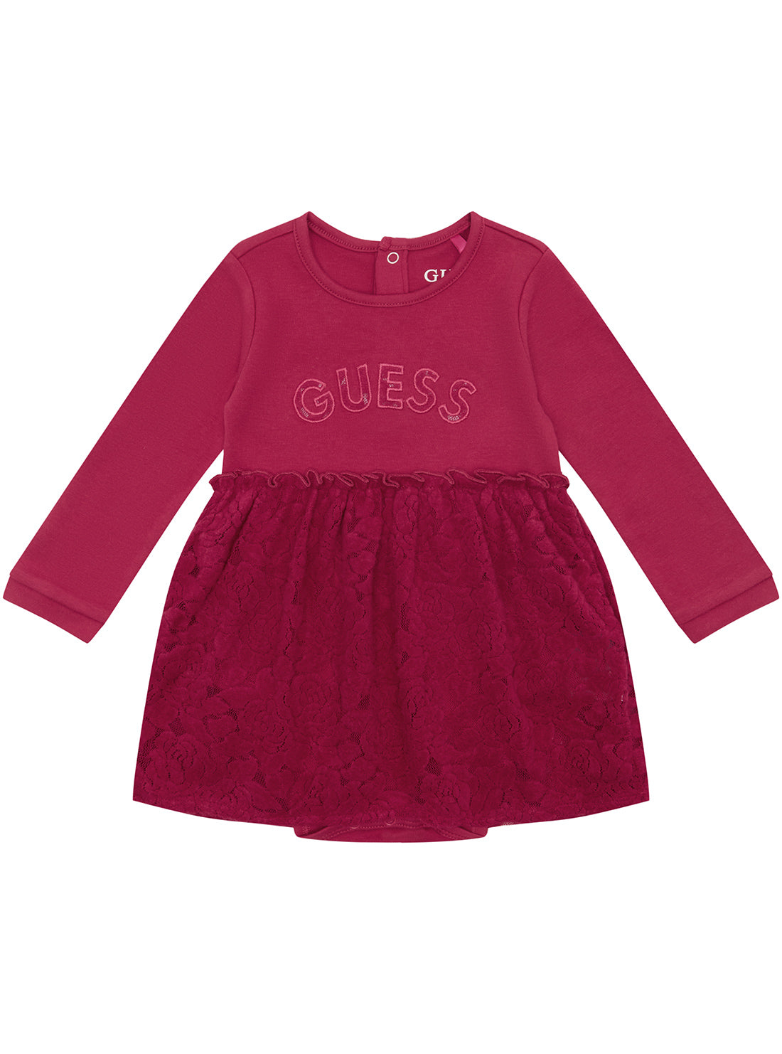 Red Long Sleeve Mini Dress (0-12M)