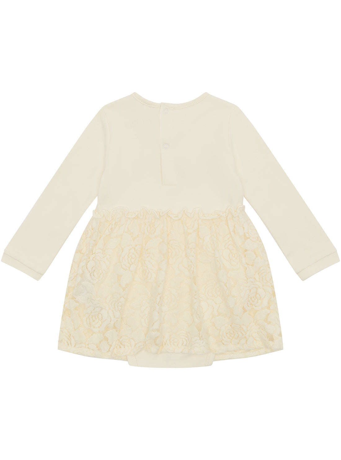 White Long Sleeve Mini Dress (0-12M)