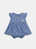 Denim Blue Chambray Bodysuit Dress (0-12M)